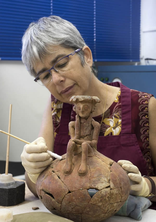 The Thinker Pottery Jug Restorer Klara Amit