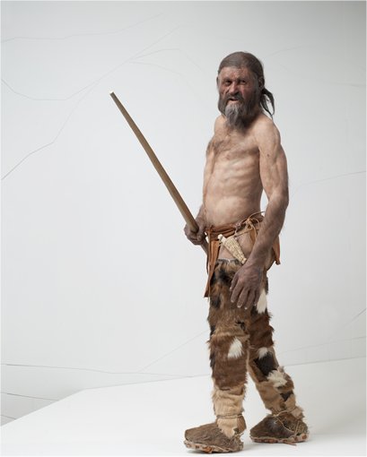 A large scale three dimensional 'reconstruction' of what Otzi the Iceman may have looked like