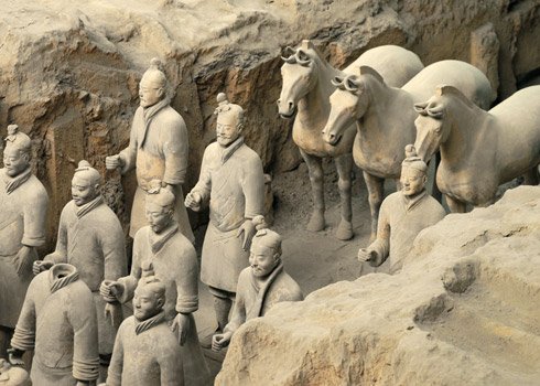 xian china Terracotta Warriors location pictures
