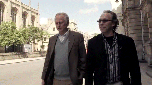 Screenshot of Richard Dawkins and Lawrence Krauss