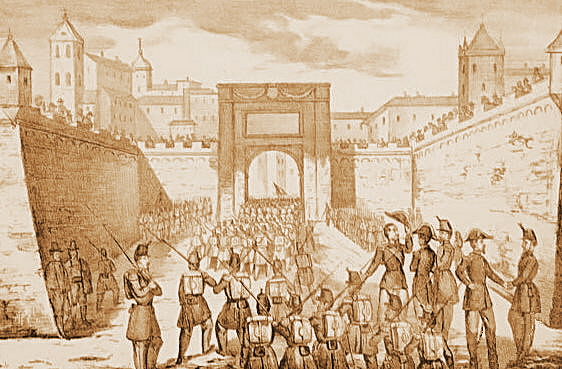 depiction of the entry of the French army into Rome