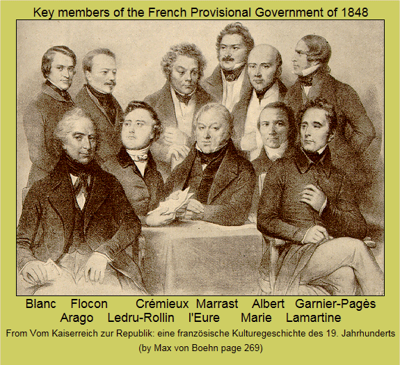 A picture showing key members of the French Provisional Government of 1848