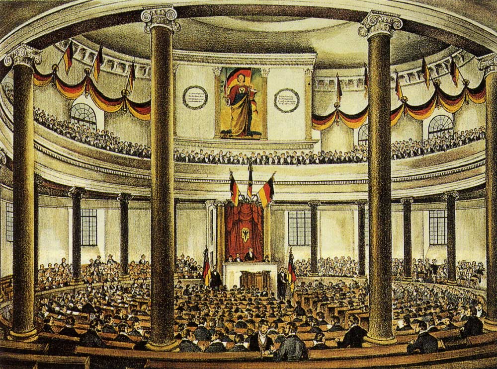 portrait of the german national assembly in session