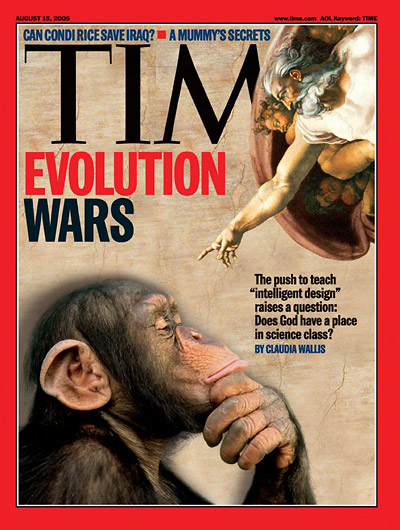intelligent design on the cover of time magazine