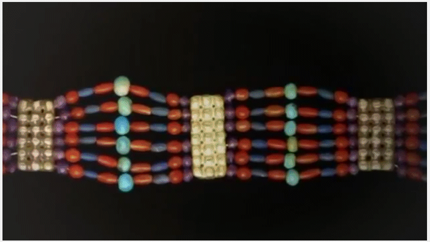 Example of high status Egyptian jewelry of those times