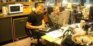 Leonard Mlodinow with Stephen Hawking